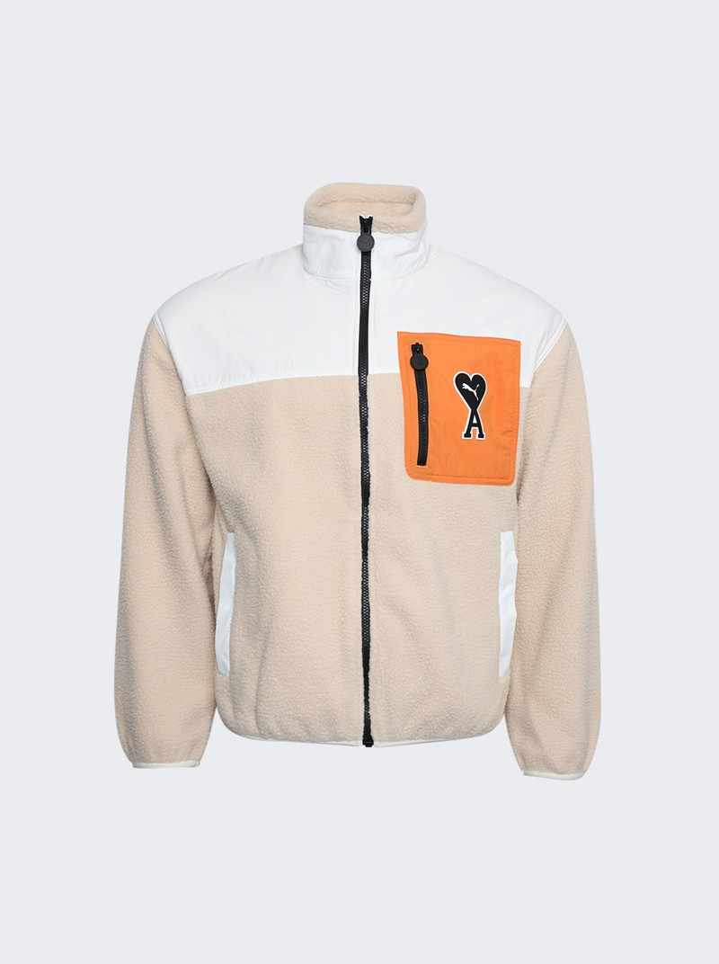 X AMI Sherpa Jacket Light Sand - 1