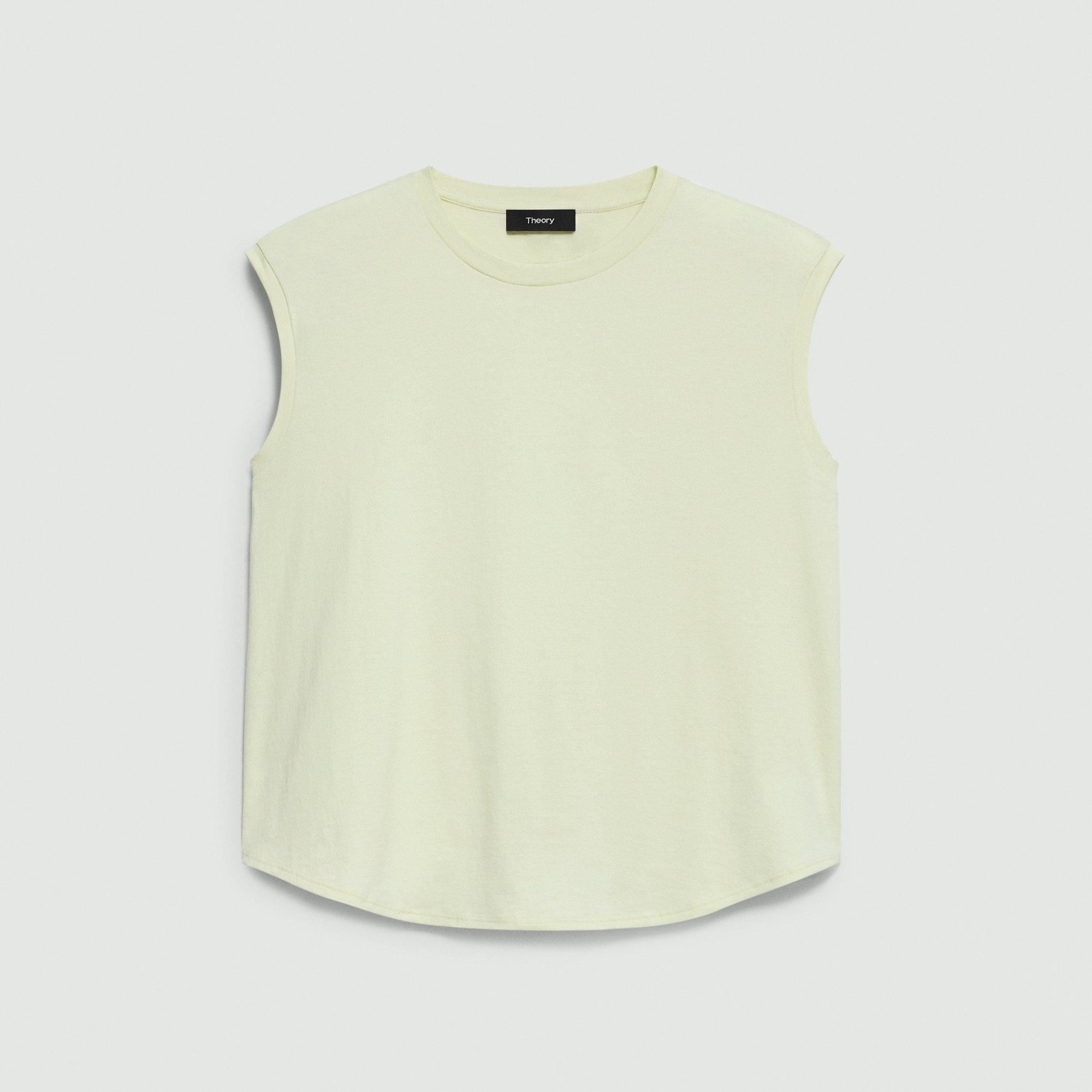 Shirttail Tank Top in Cotton - 1