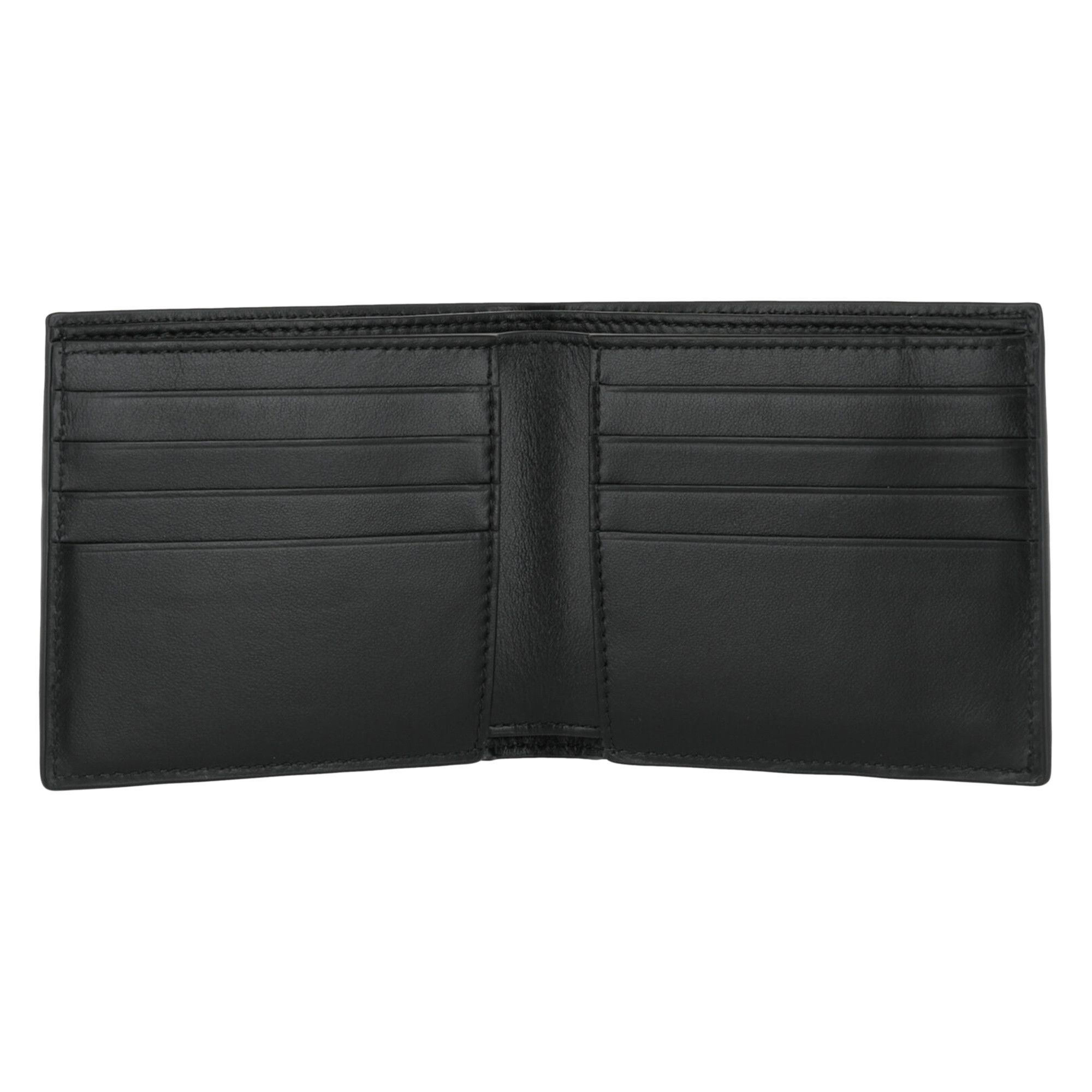 Bottega Veneta Stamped Logo Bifold Wallet 'Black/Silver' - 3