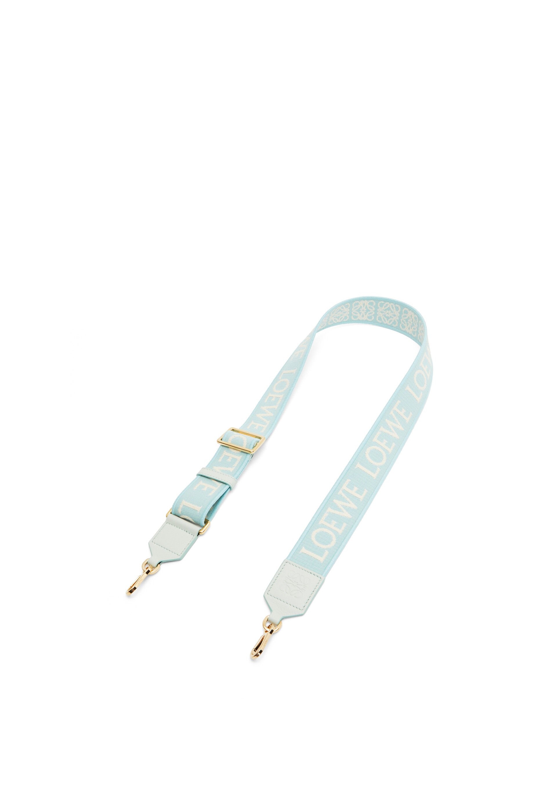 Anagram strap in jacquard and calfskin - 1