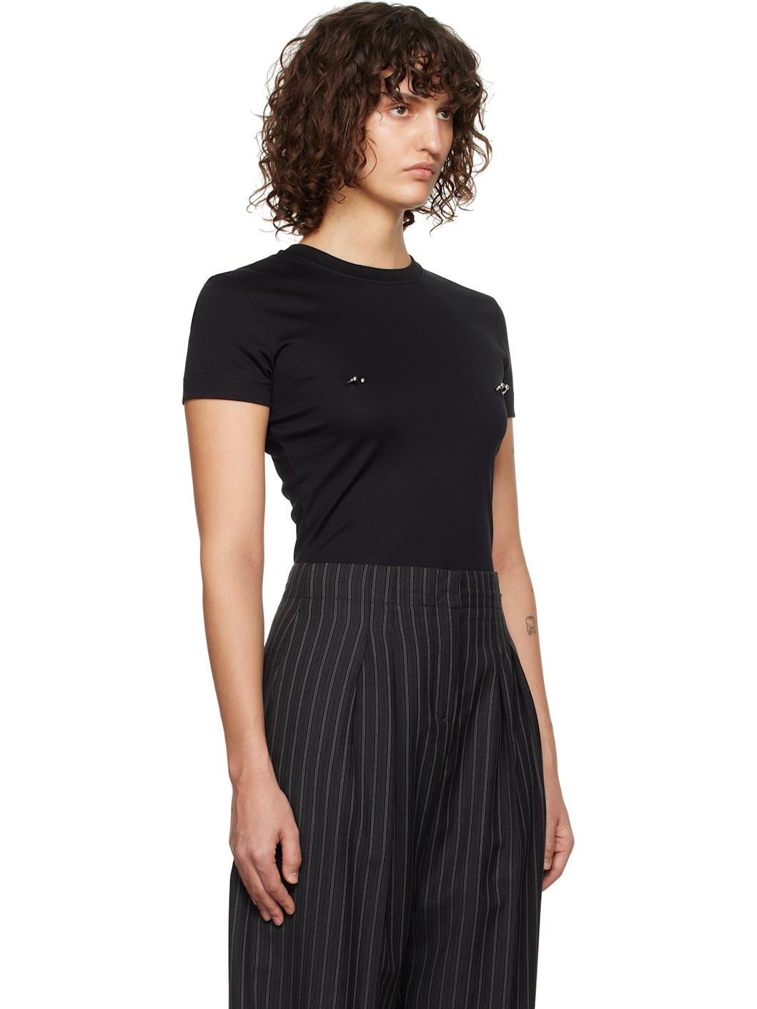 Black Pierced Baby T-shirt - 2