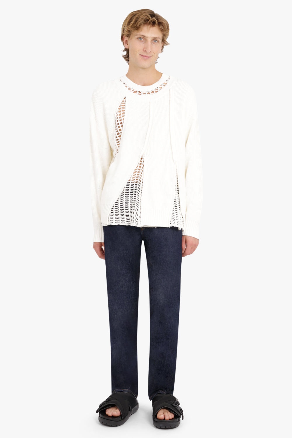 3 IN 1 JUMPER WITH MESH PANEL | WHITE - 2
