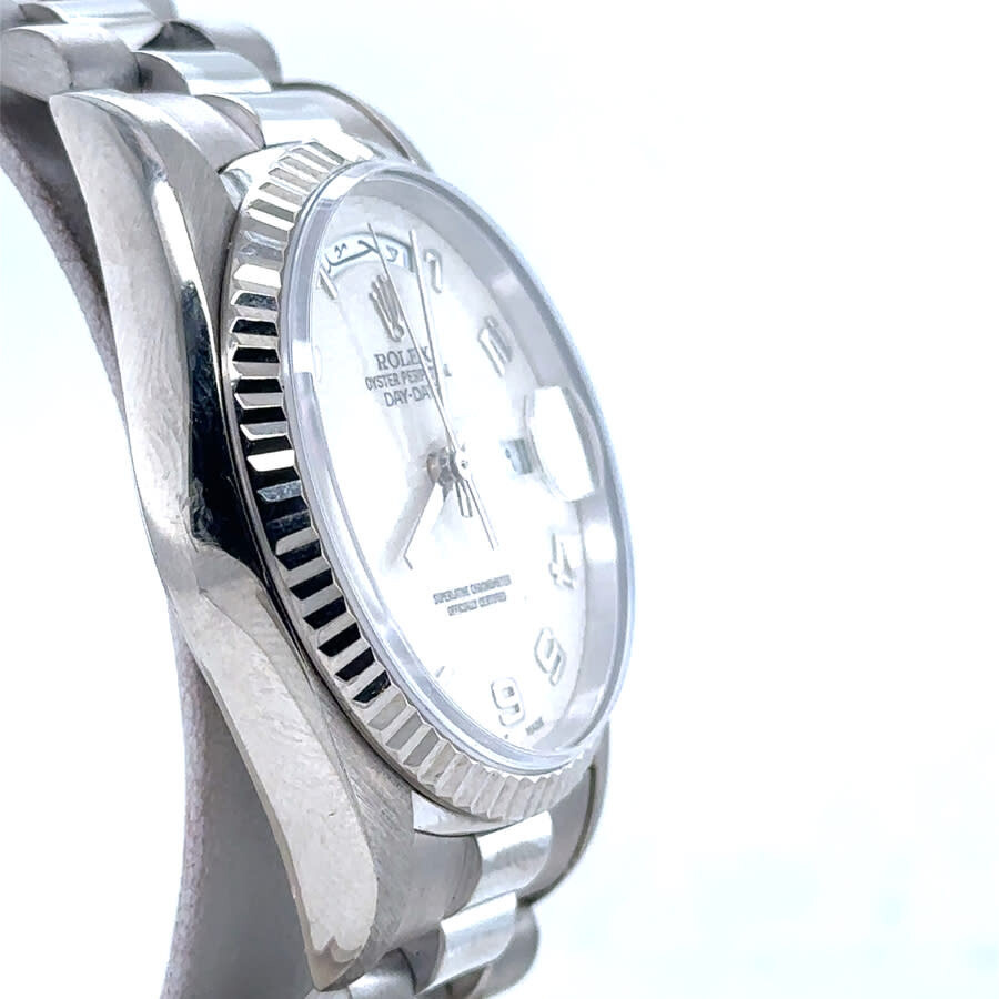 Pre-owned Rolex Day Date Automatic Silver Dial Men's Watch 118239 SAP - 3