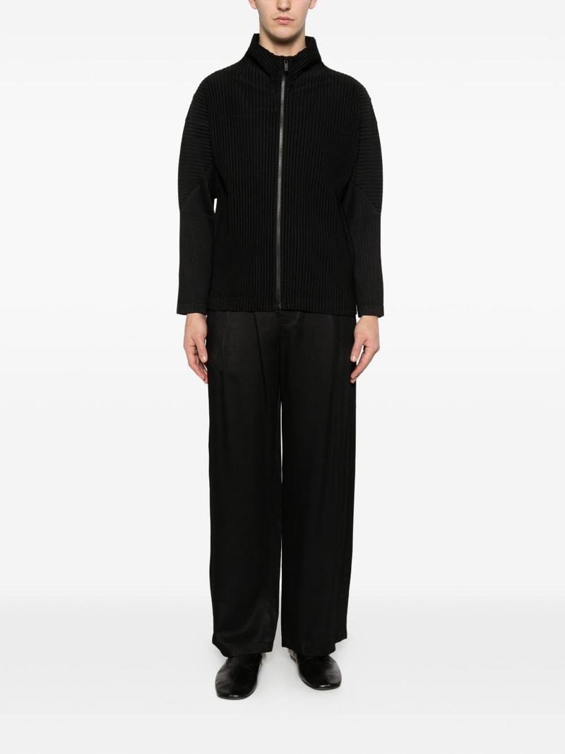 ISSEY MIYAKE zip pleated shirt outlook
