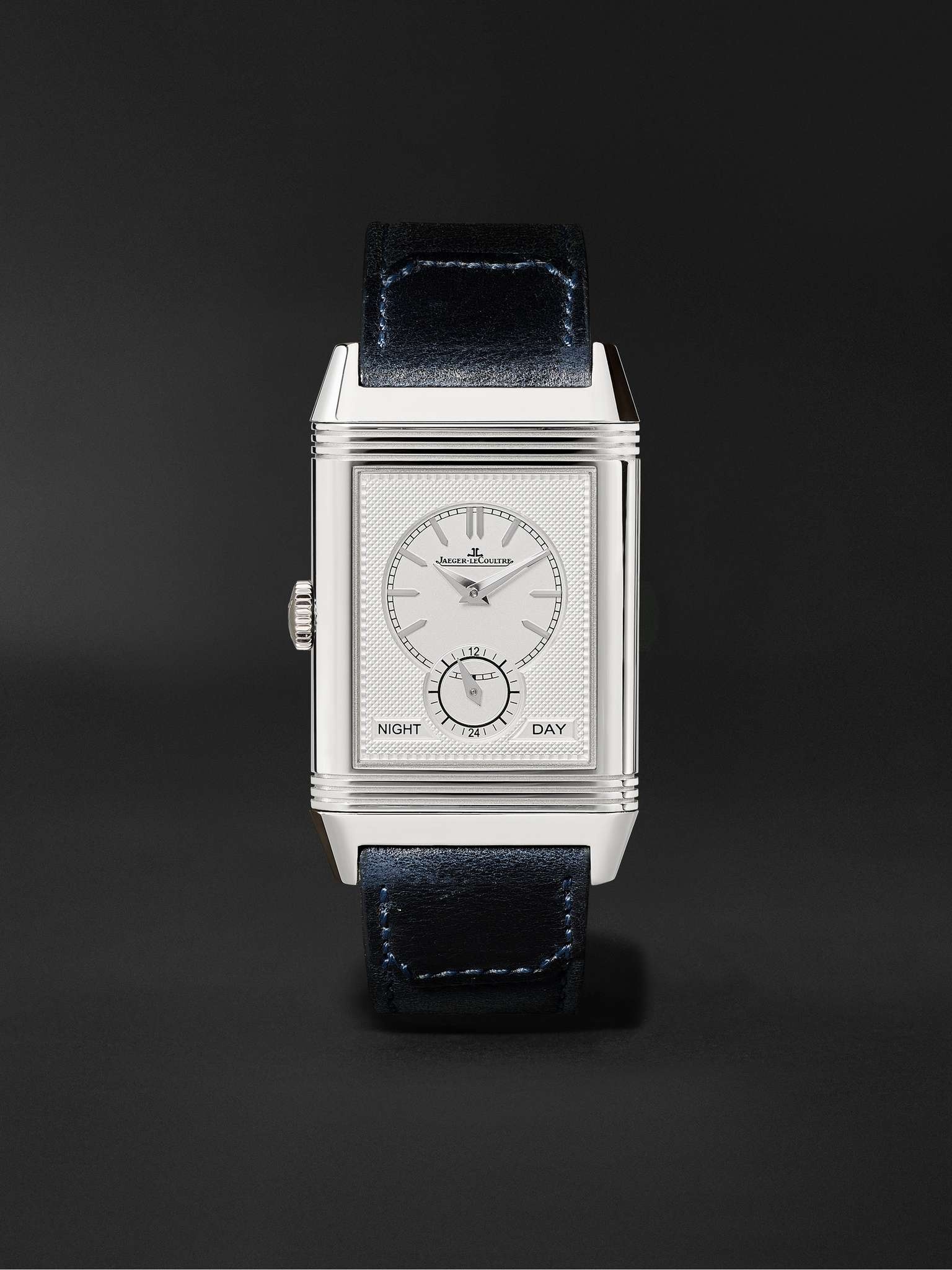 Reverso Tribute Duoface Hand-Wound 28.3mm Stainless Steel and Leather Watch, Ref. No. 3988482 - 9