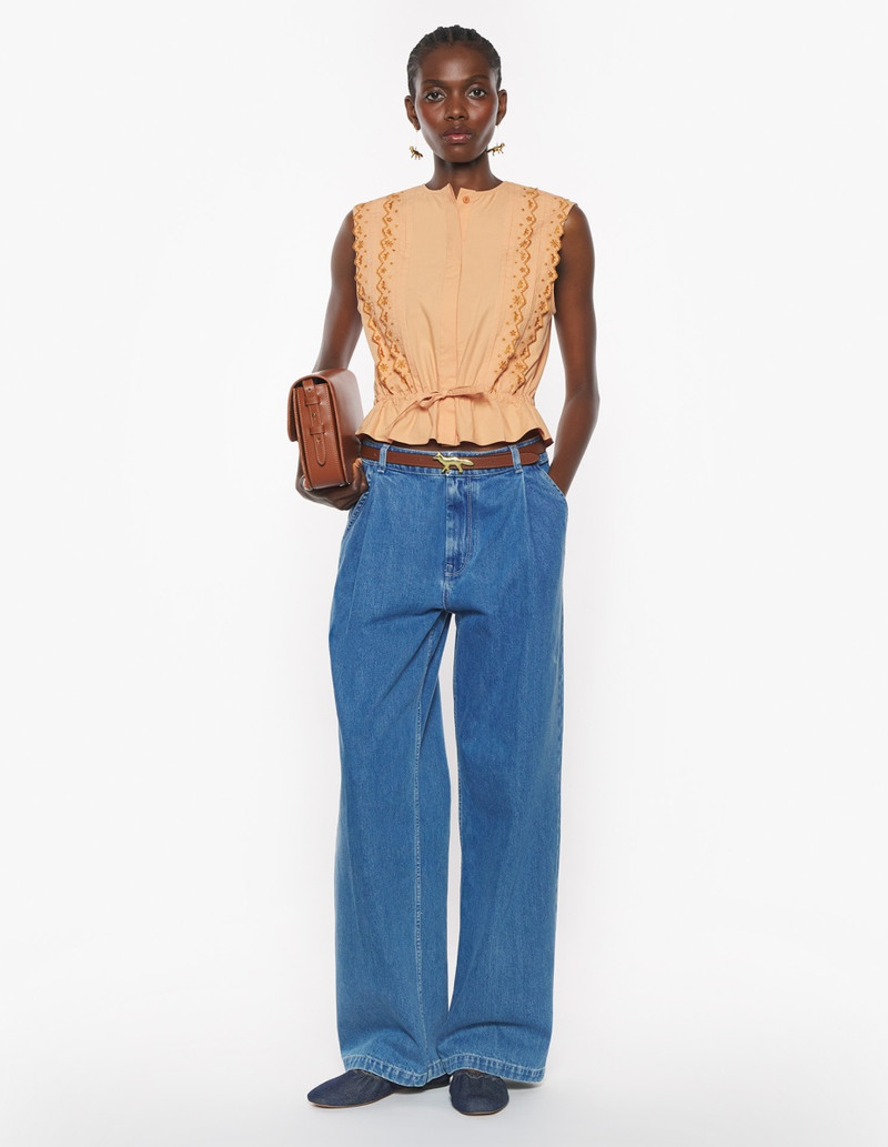 Maison Kitsuné CRAFTED EMBROIDERY SLEEVELESS TOP outlook