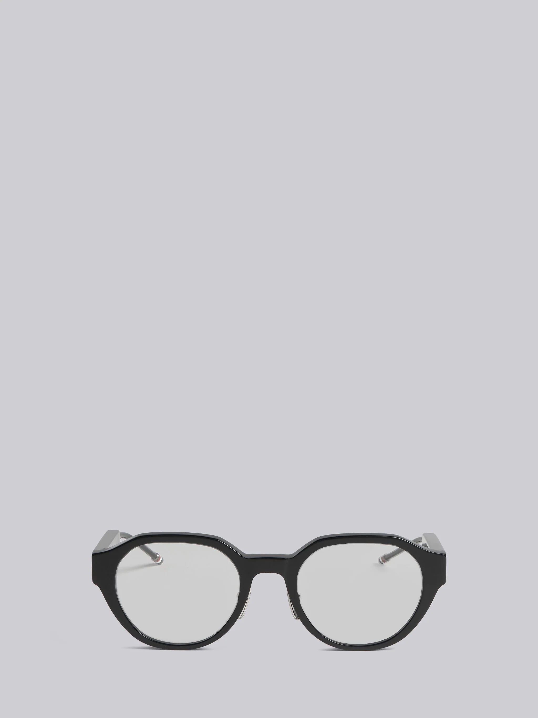TB716 - Black Wide Fit Round Glasses - 1