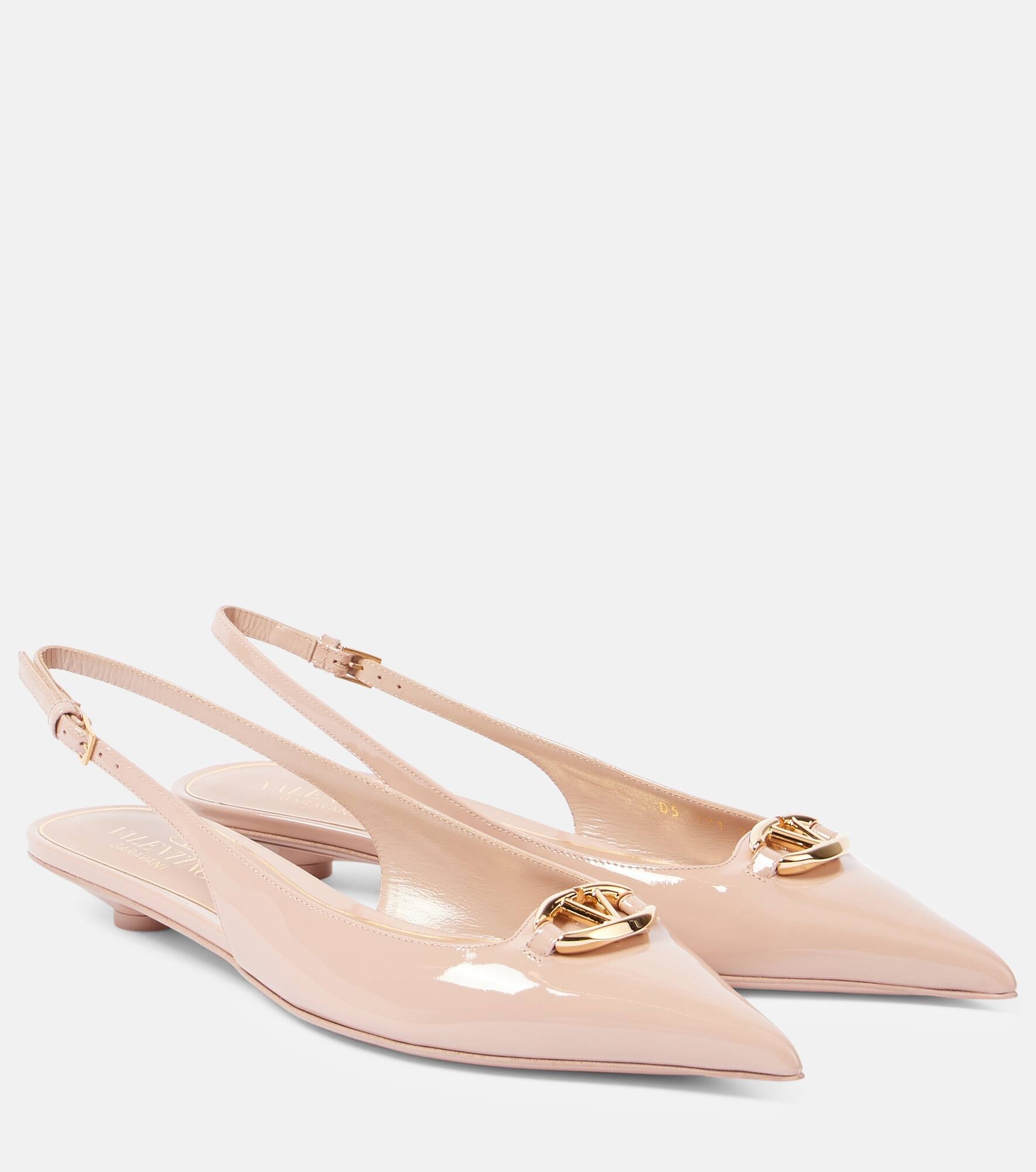 The Bold Edition VLogo Signature slingback flats - 1