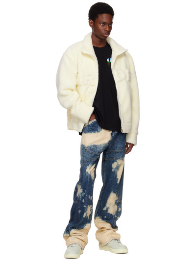WHO DECIDES WAR Navy Bleached Jeans outlook