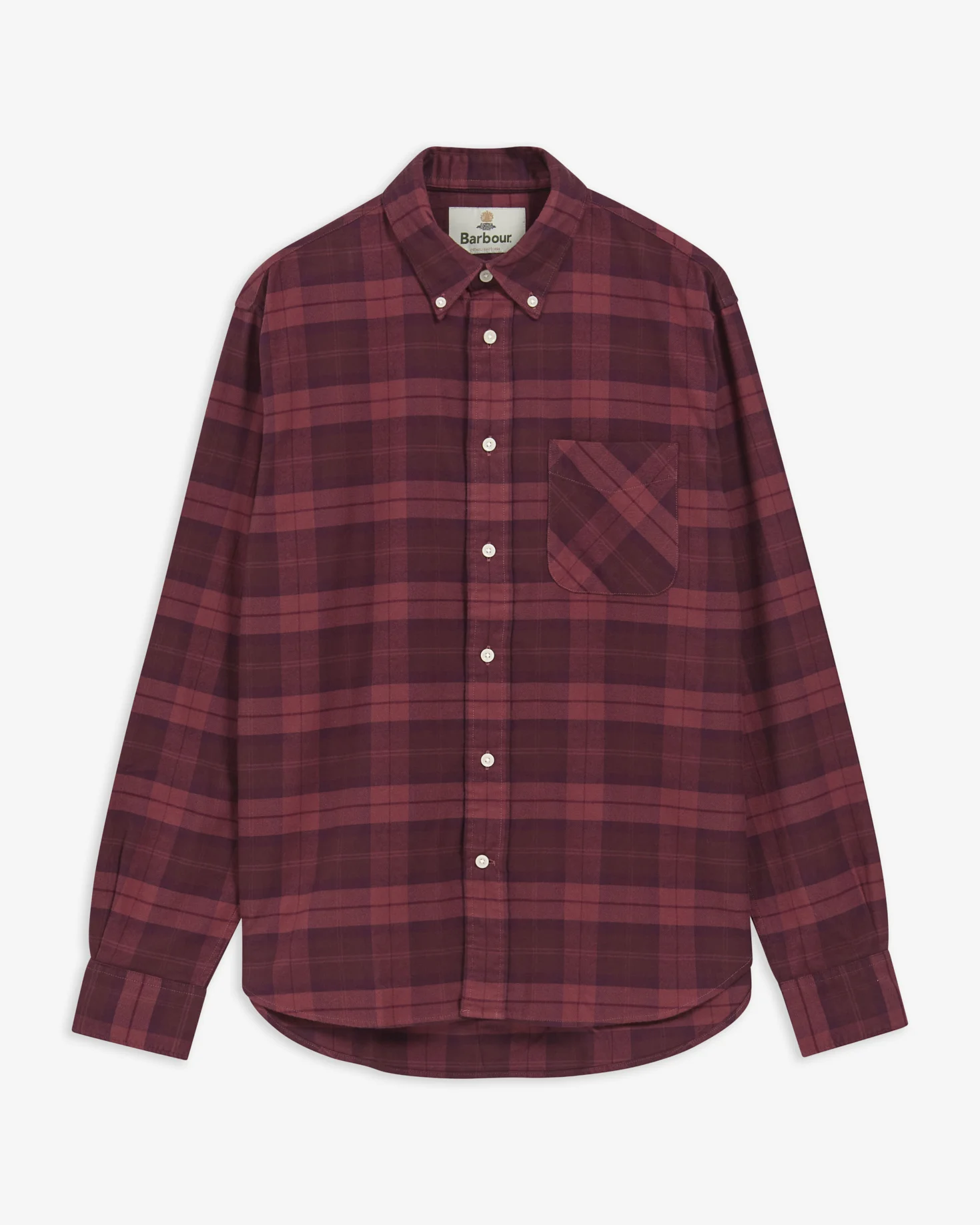 Mineral Tartan Authentic-Fit Long-Sleeved Shirt - 1