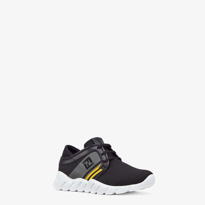 FENDI Black tech fabric sneakers outlook