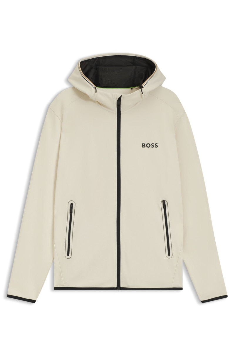 ACTIVE STRETCH-GABARDINE ZIP-UP HOODIE WITH THERMOREGULATING TECHNOLOGY 1