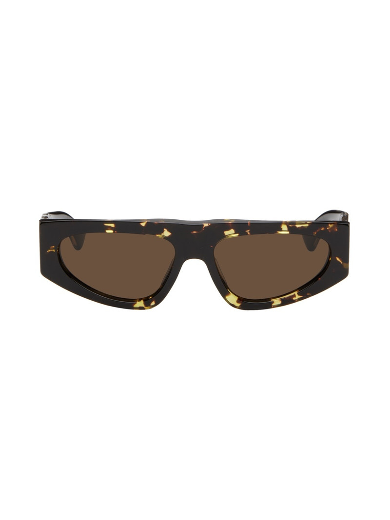 Brown Rectangular Sunglasses - 1