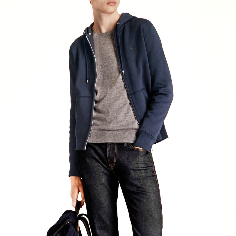 Men's Burberry Casual Cardigan Jacket Navy Blue 40249171 - 3