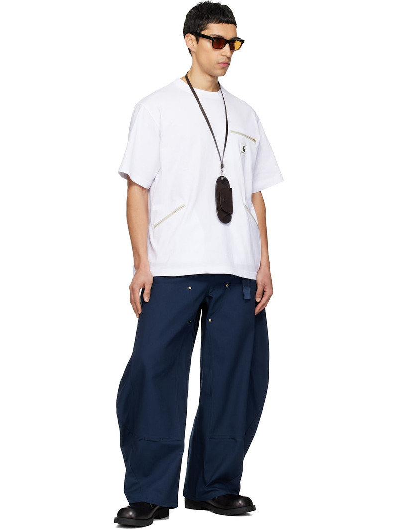 sacai White Carhartt WIP Edition Cotton Jersey T-shirt outlook