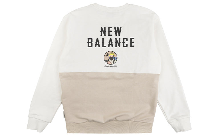 New Balance x JHI Crossover Printing Colorblock Casual Round Neck Pullover White NCA89063-IV - 2