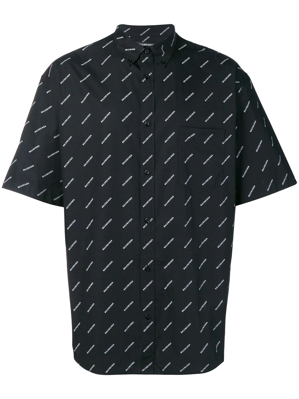 all-over logo poplin shirt - 1