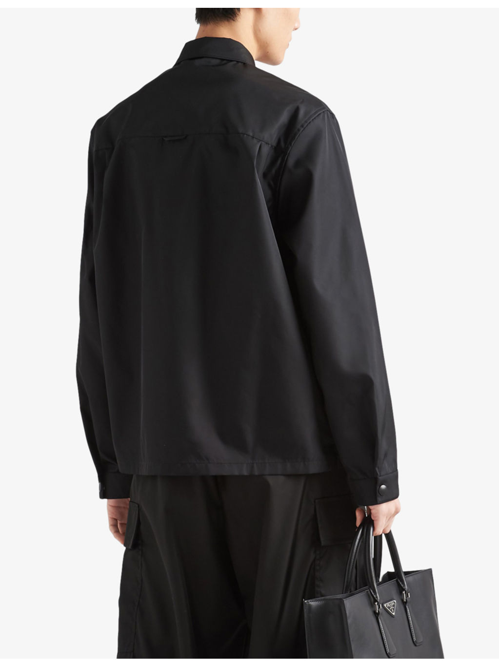 Re-Nylon brand-plaque recycled-polyamide shirt - 4