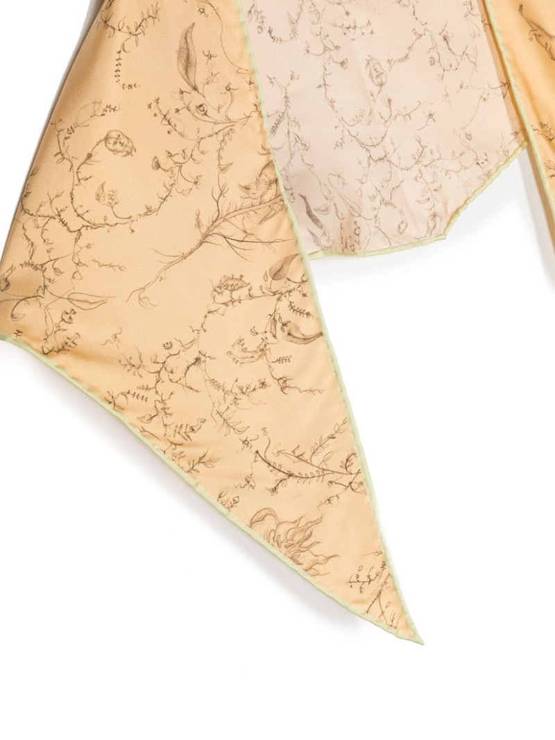 FABIANA FILIPPI graphic-print silk scarf outlook