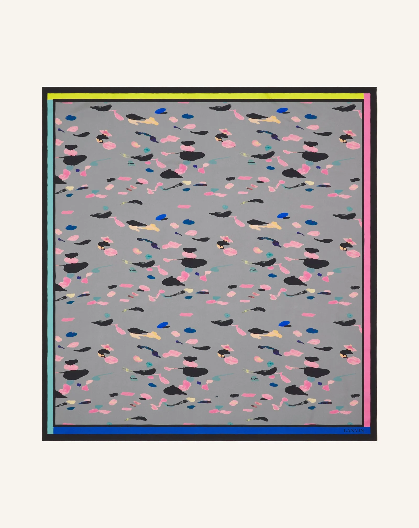 DROP COLOR SILK SCARF - 1