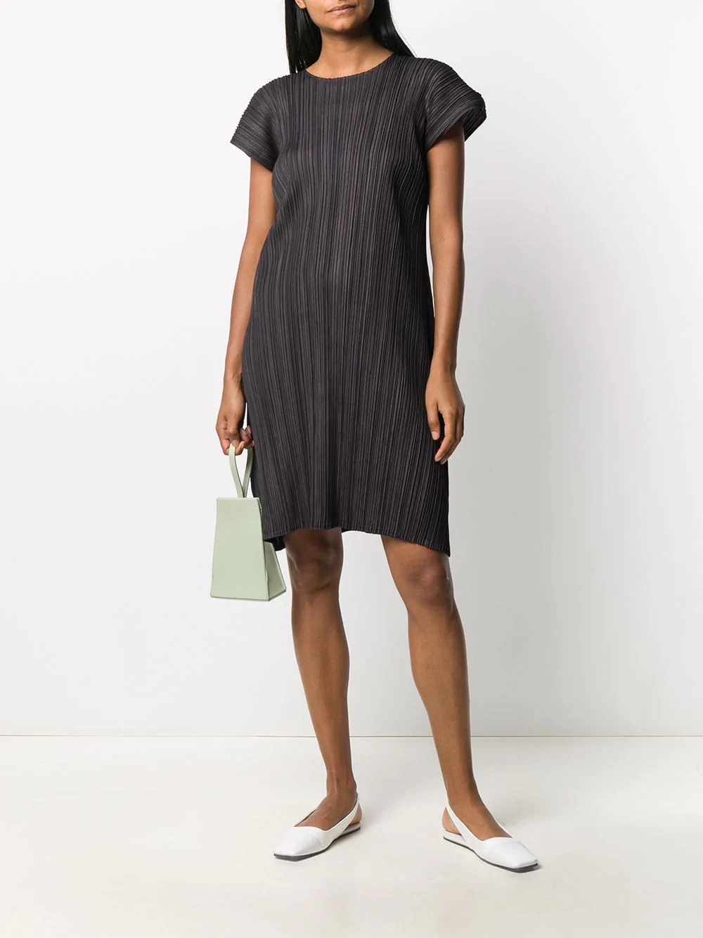 pleated shift dress - 2