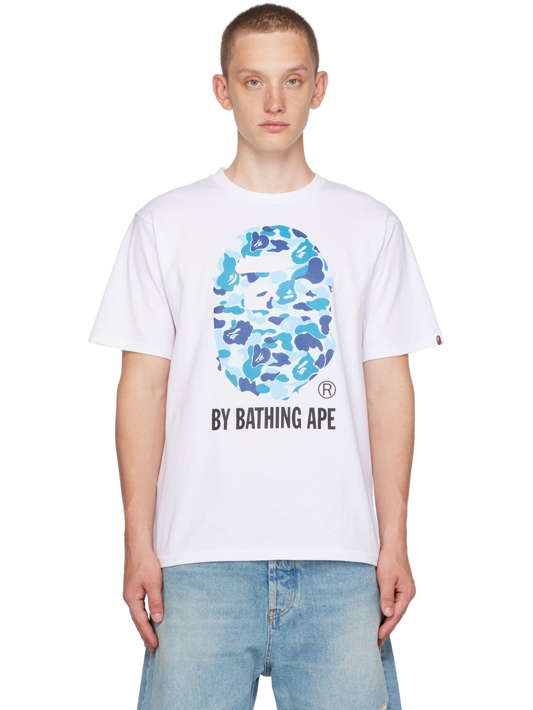 White ABC Camo T-Shirt - 1