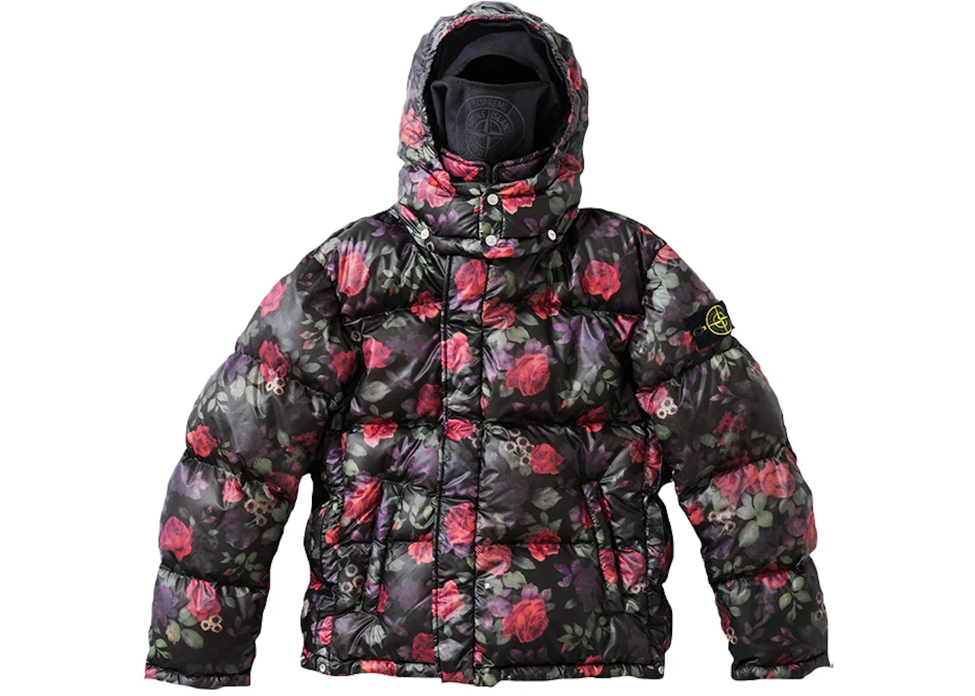 Supreme Stone Island Lamy Cover Stampato Puffy Jacket Black - 1