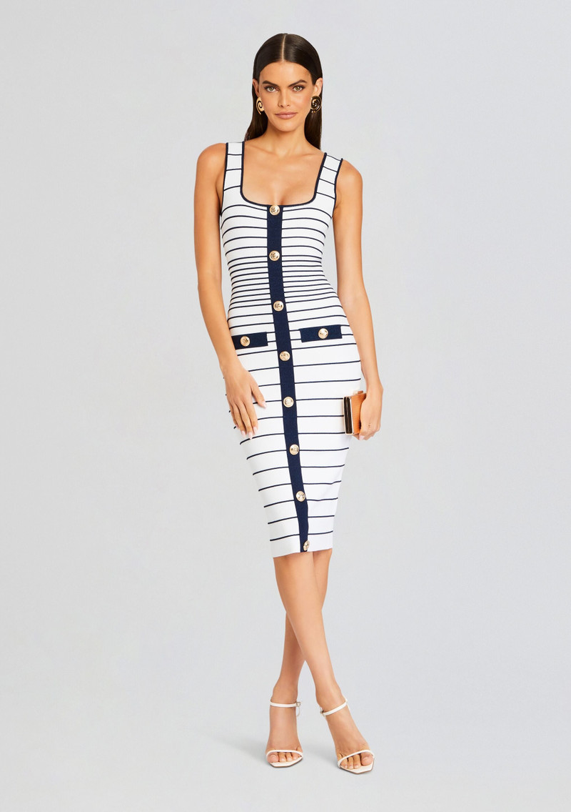 LYLE METALLIC BANDAGE KNIT DRESS 1