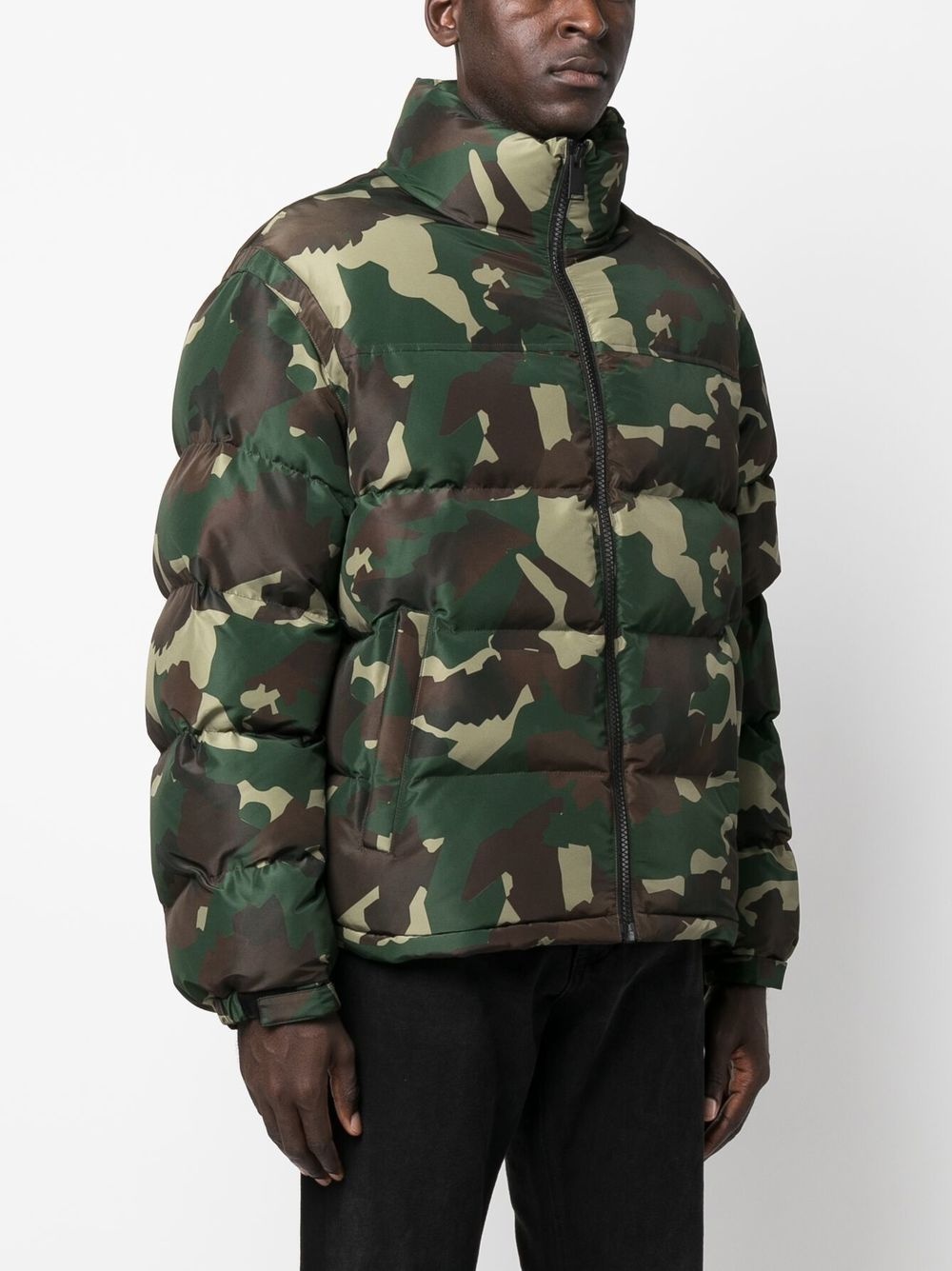 camouflage-print padded jacket - 3