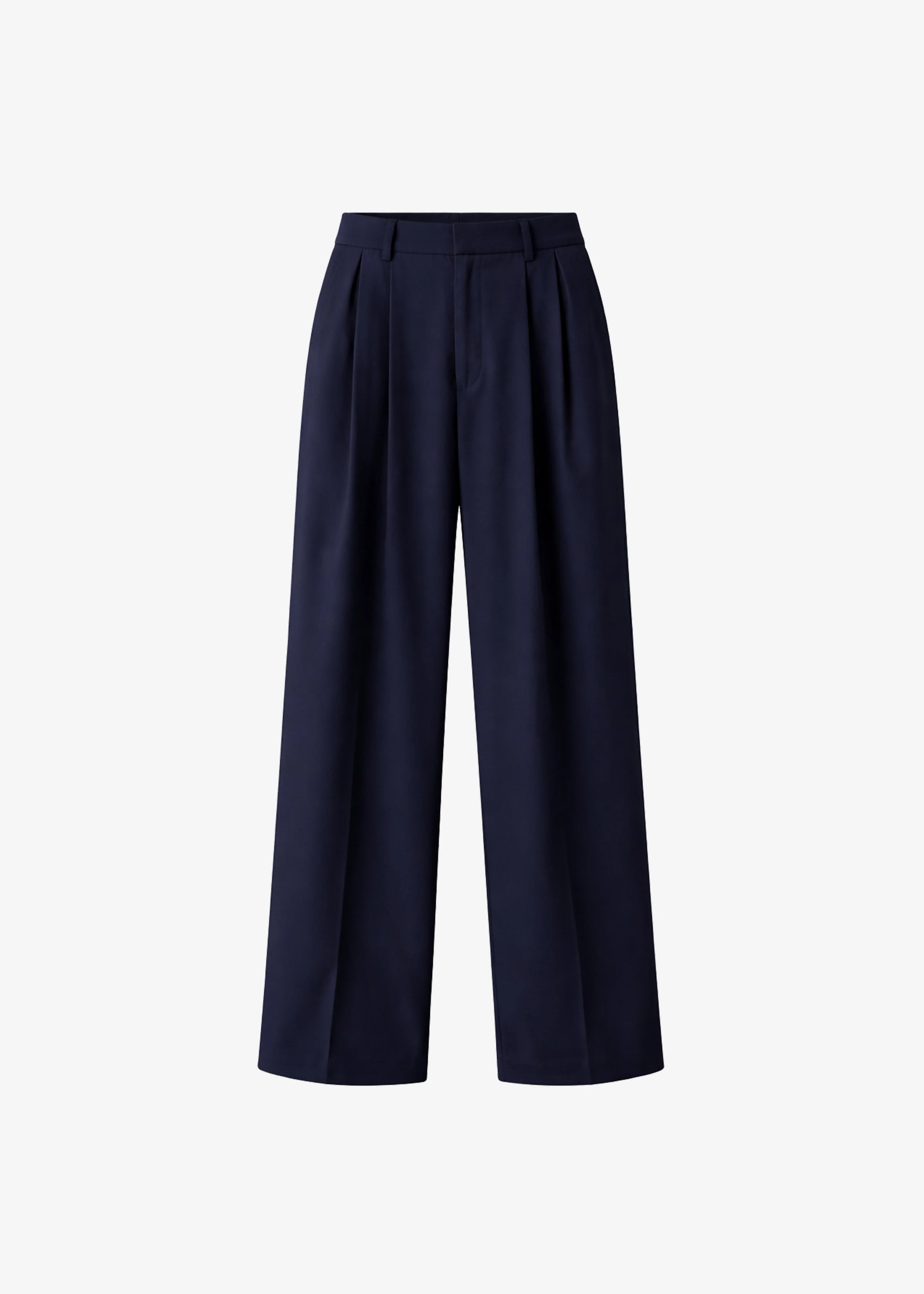 Canmore Pleated Trousers - Navy - 1