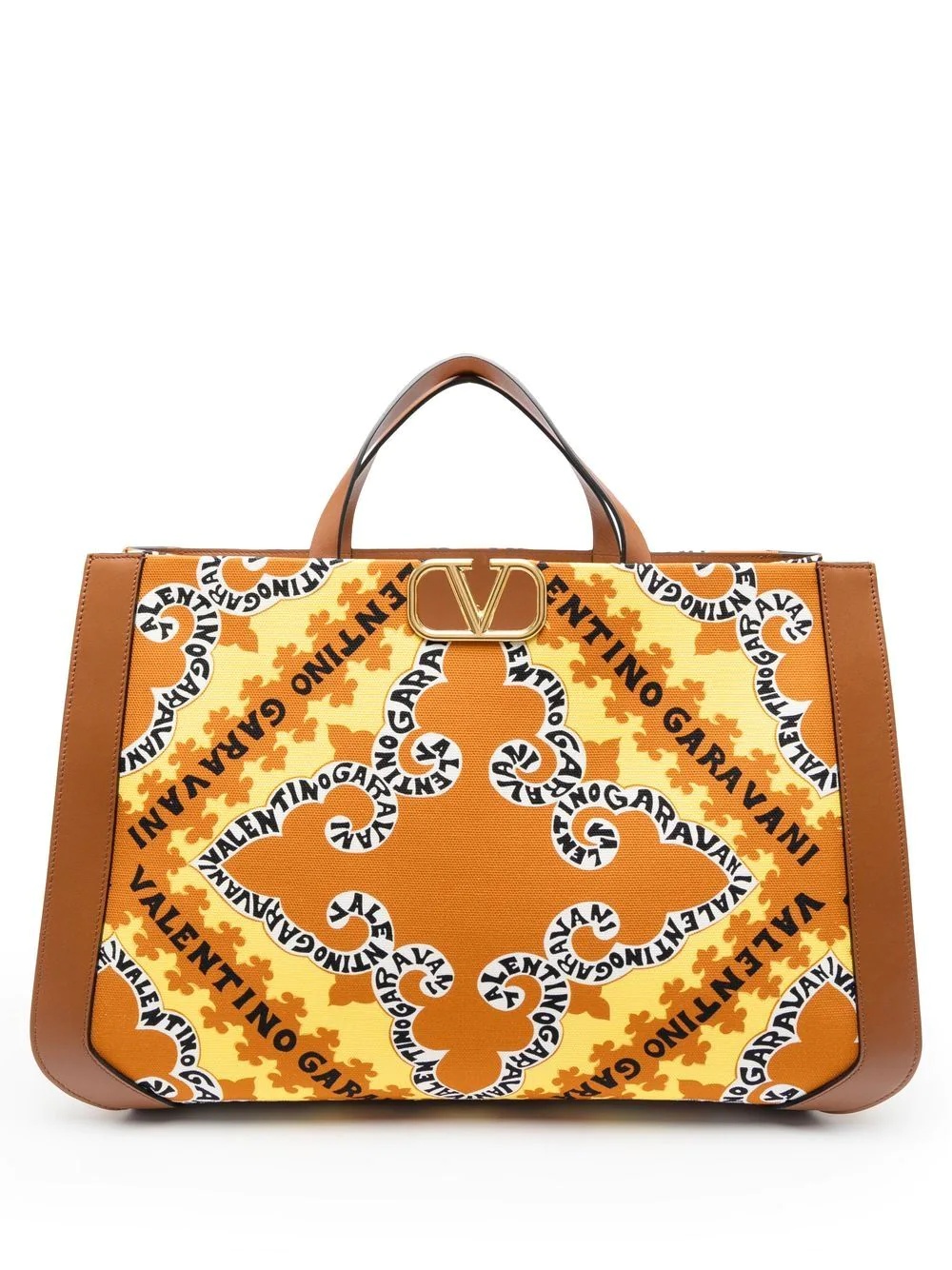 VLogo bandana-print tote bag - 1