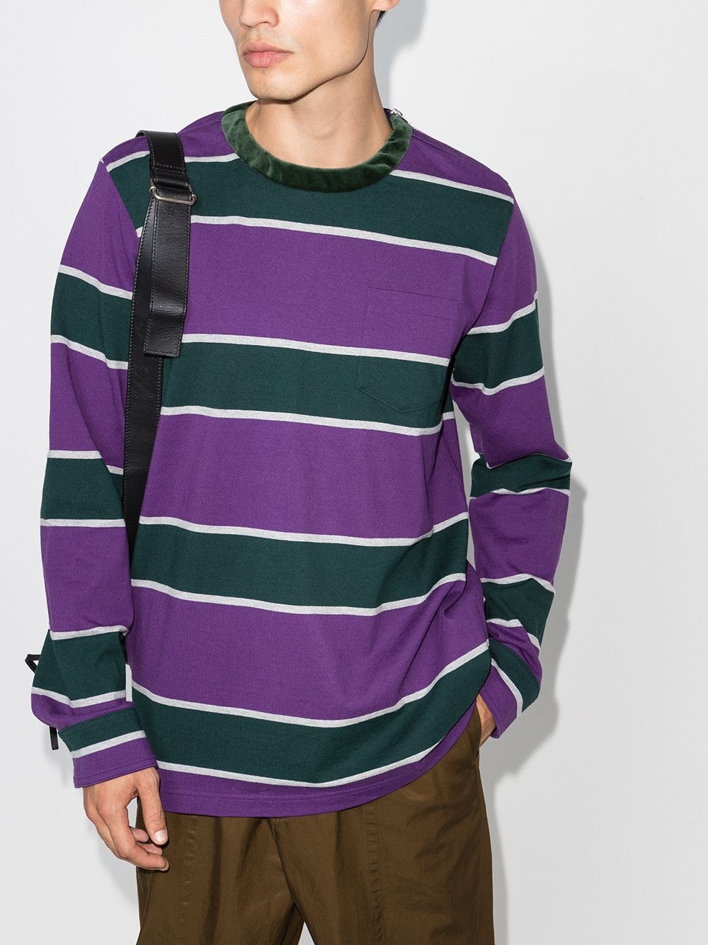 long-sleeve striped T-shirt - 2