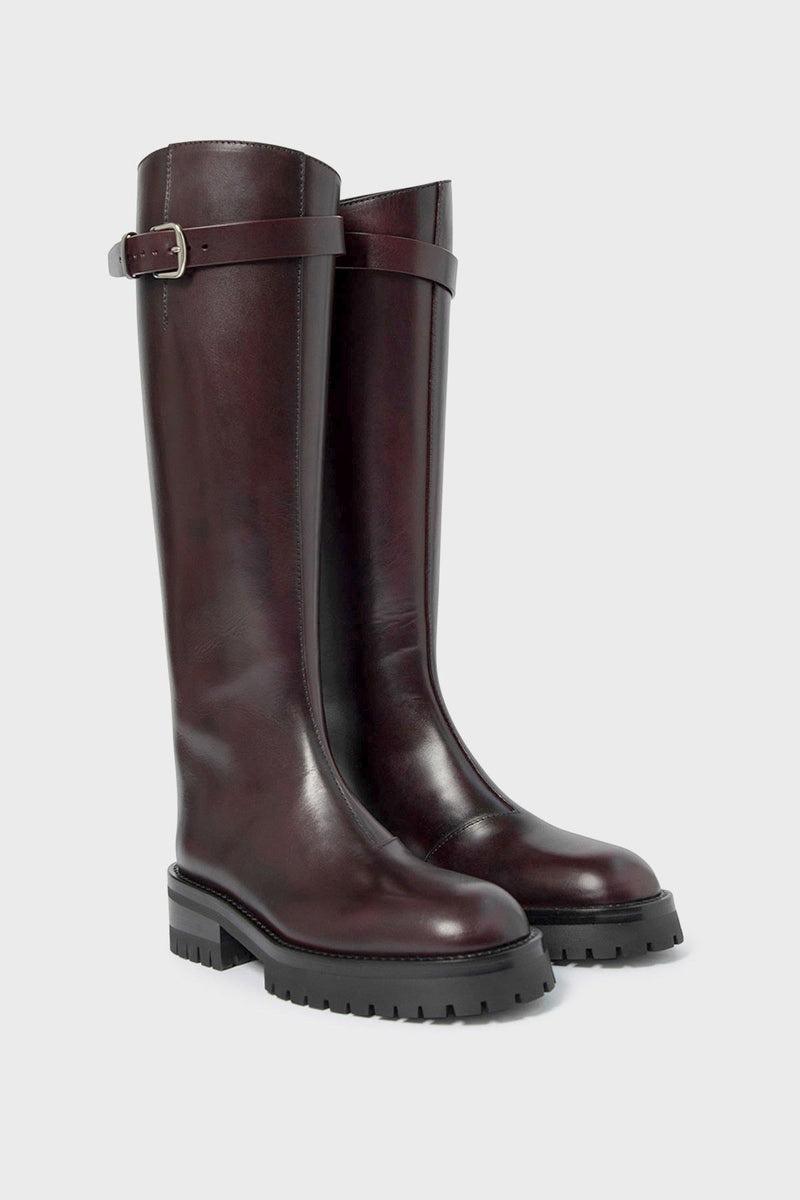 Nes Riding Boots Aubergine - 1