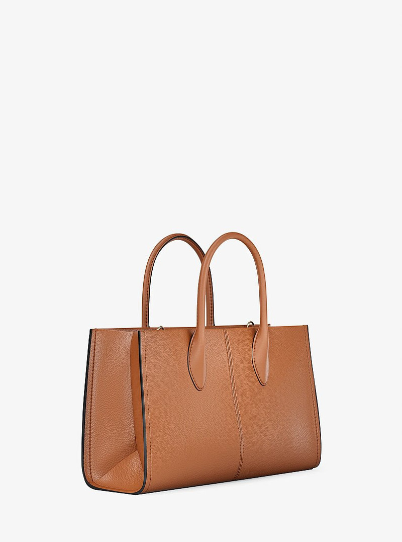 Mirella Medium Pebbled Leather Satchel 3