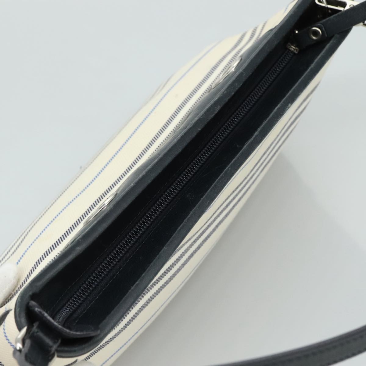 Burberry Shoulder Bag Canvas White - 6