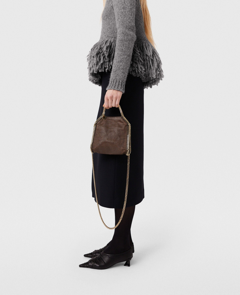 Falabella Scale-Embossed Tiny Tote Bag 7