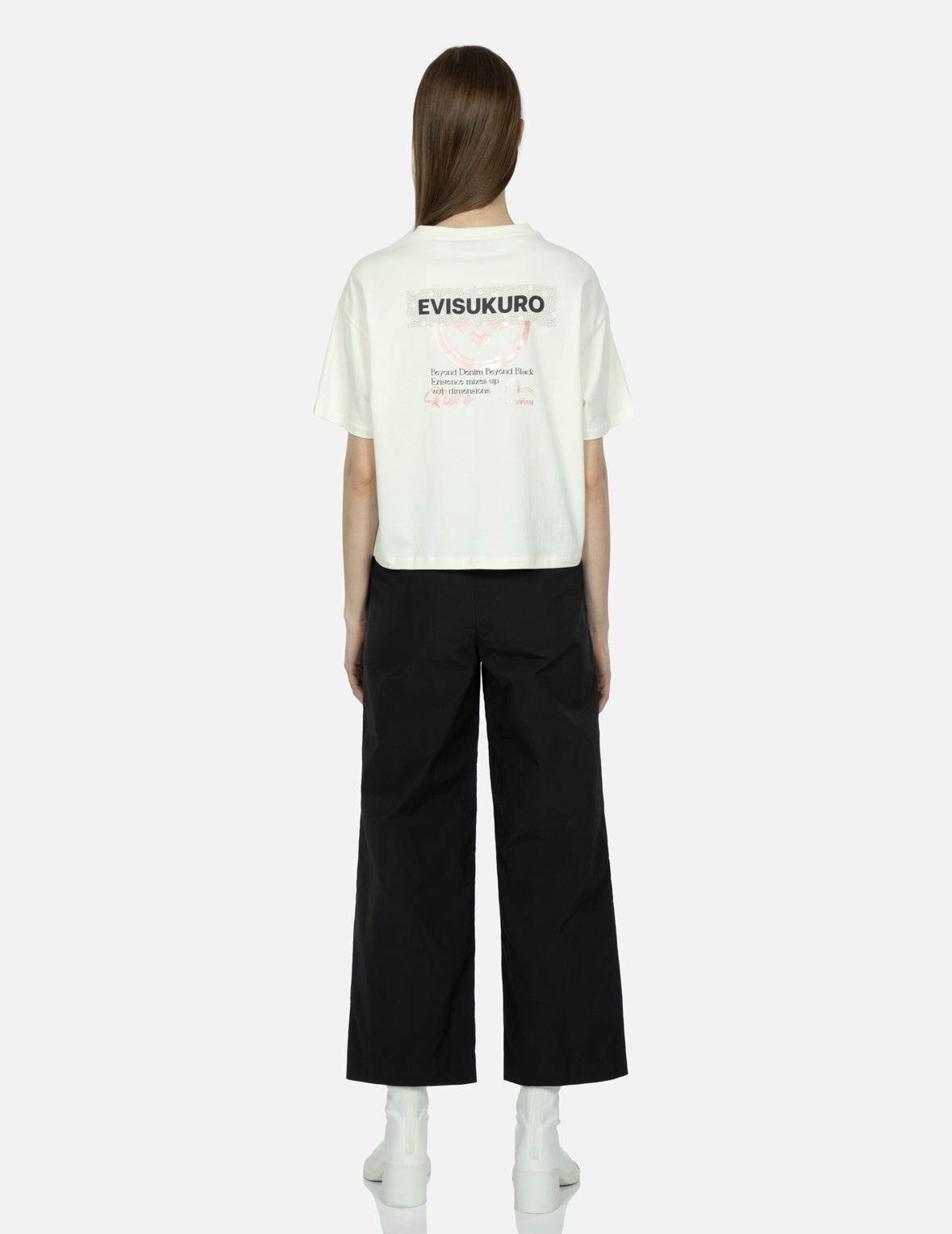 Cut-out Waist Straight-fit Pants - 6