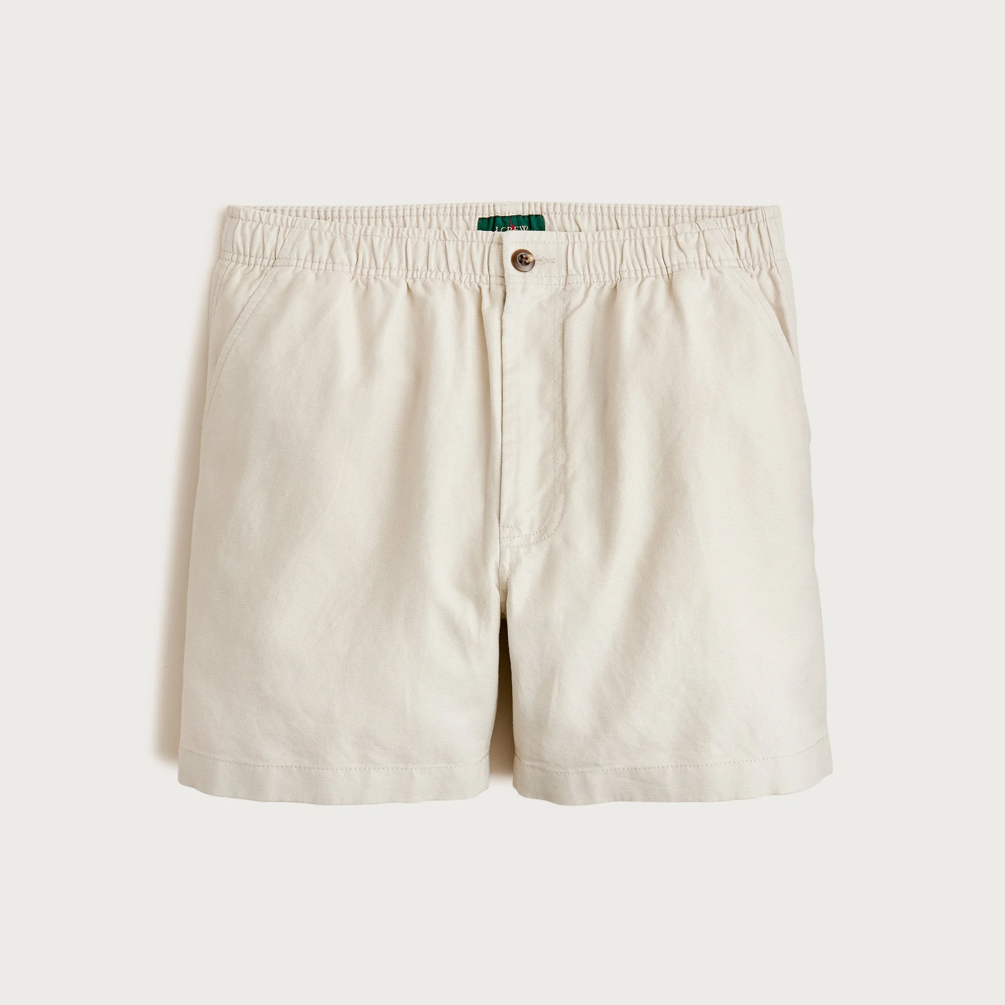 5.5'' Pier short in cotton-linen blend - 1