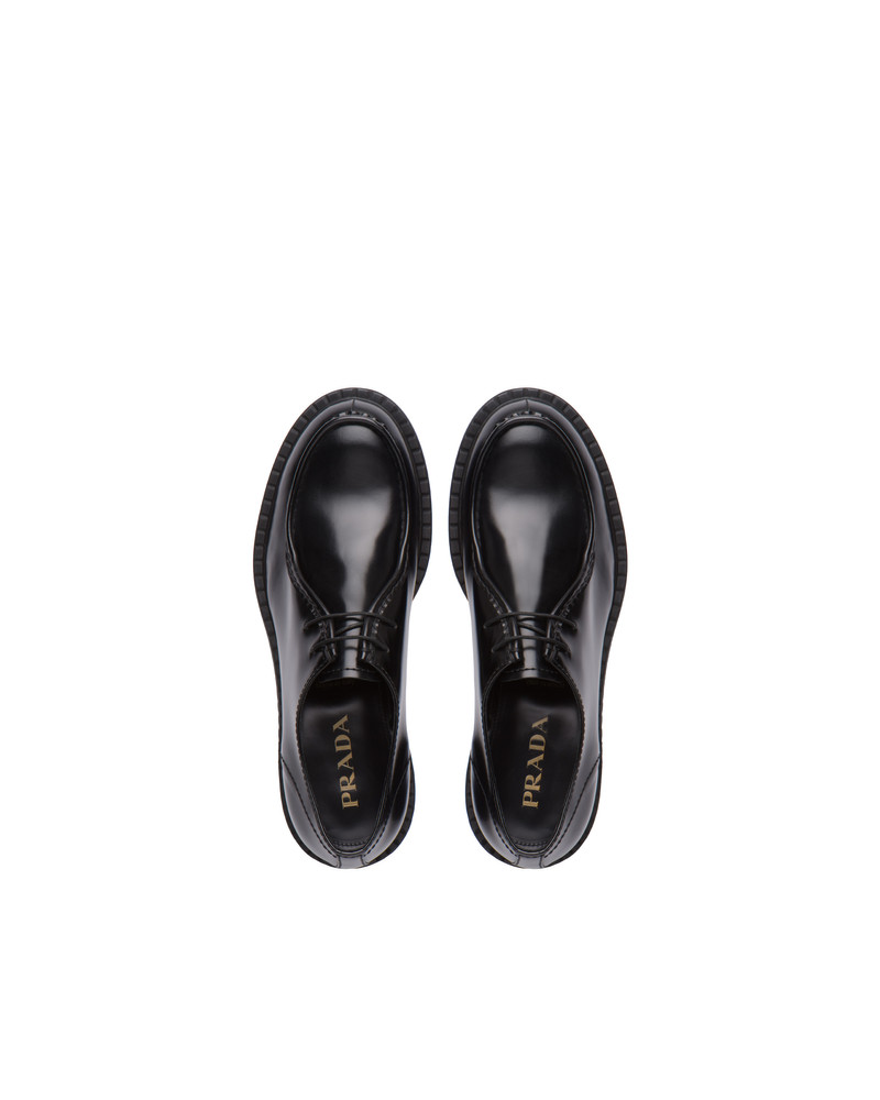 Brushed leather lace-up shoes 4