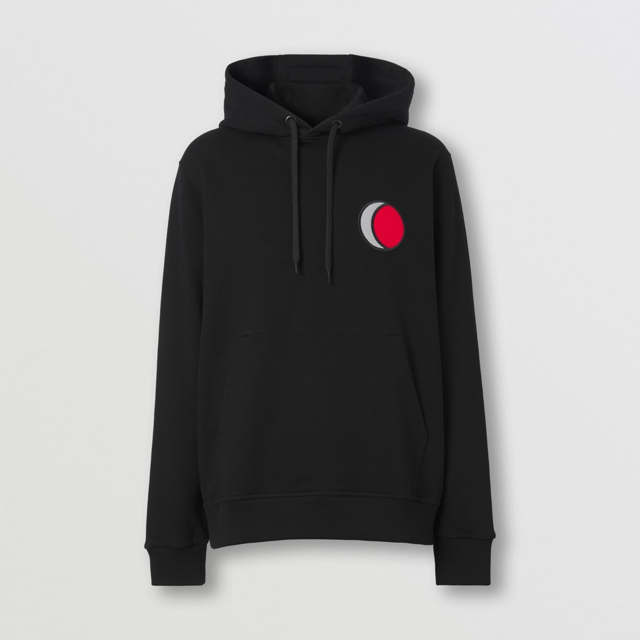 Badge Appliqué Cotton Hoodie - 1