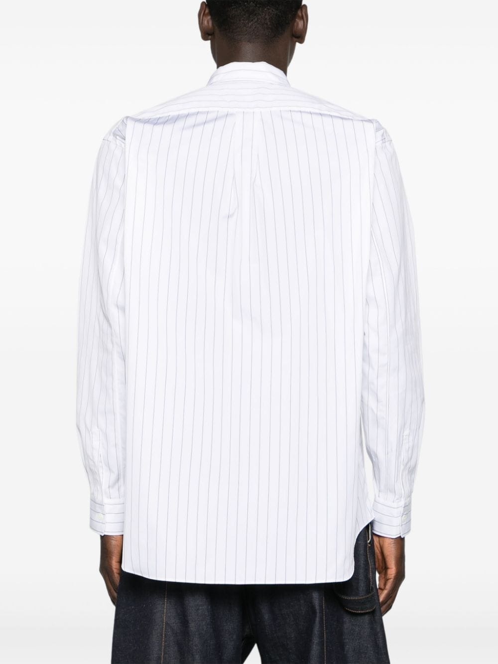 pinstriped cotton shirt - 4