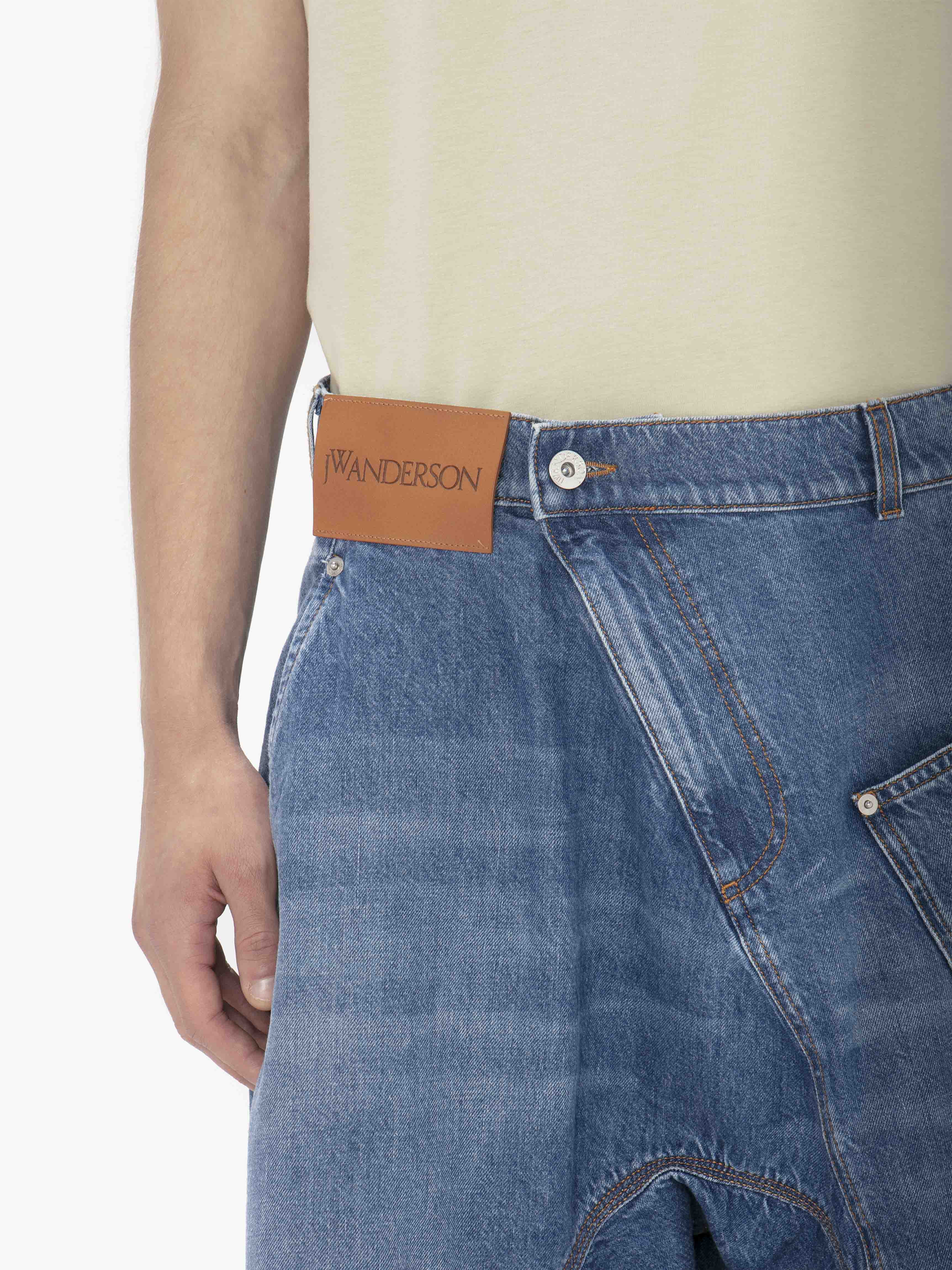 TWISTED WORKWEAR DENIM SHORTS - 5