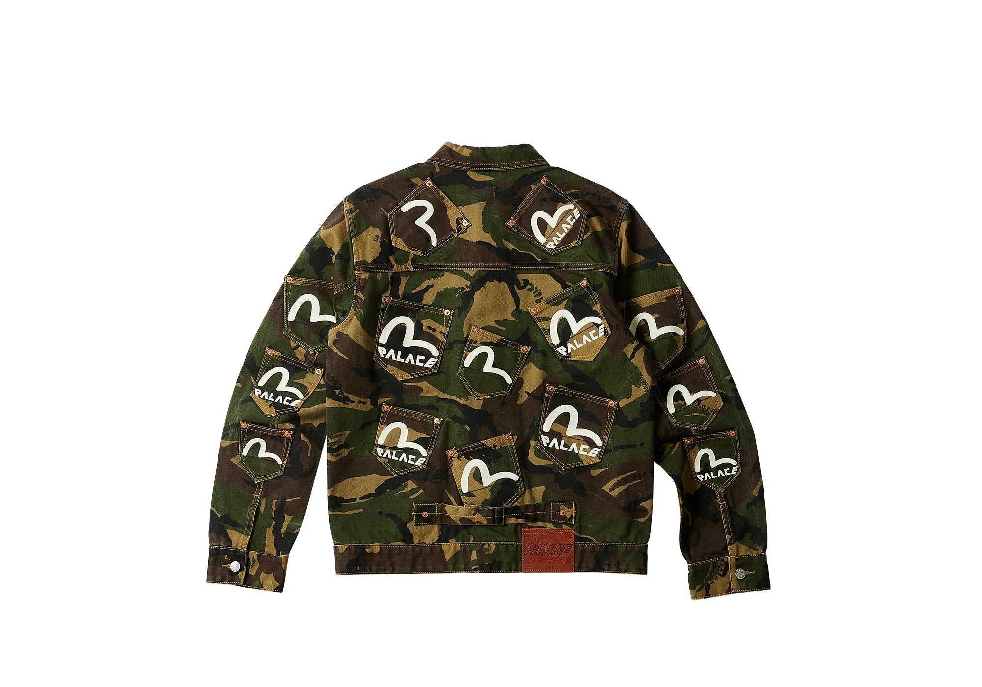 PALACE EVISU TYPE ONE DENIM JACKET CAMO - 3