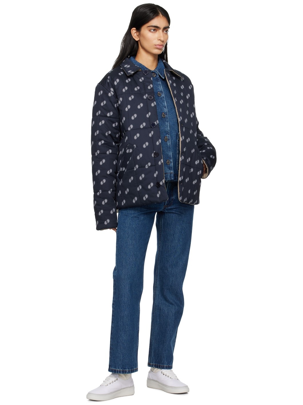 Navy Lenny Reversible Jacket - 4