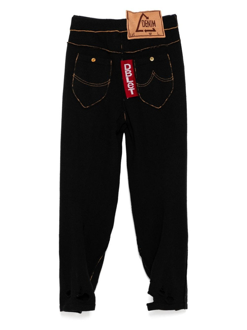 doublet distressed trousers outlook
