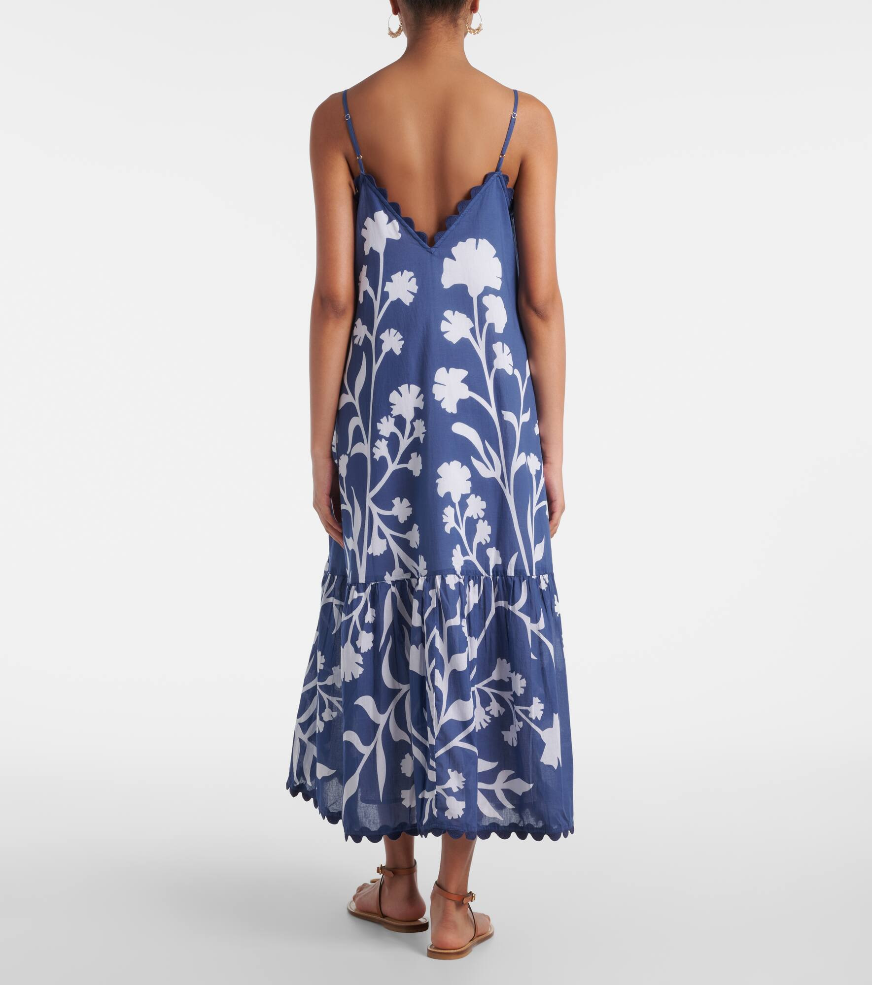 Printed cotton maxi dress - 3