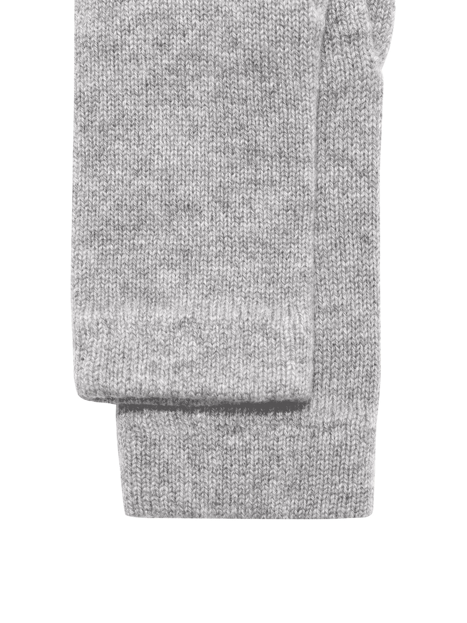Cashmere Short Cuff Gloves - Grey Marl - 3