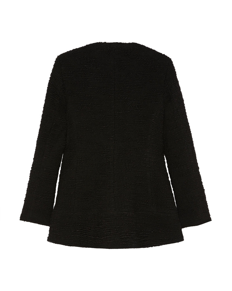 JKT6CHB OTTO JACKET CHUNKY TWEED BLACK 3