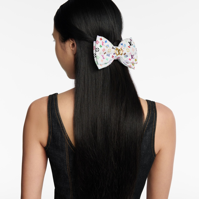 LV x TM Monogram Multicolor Bow Barrette 4