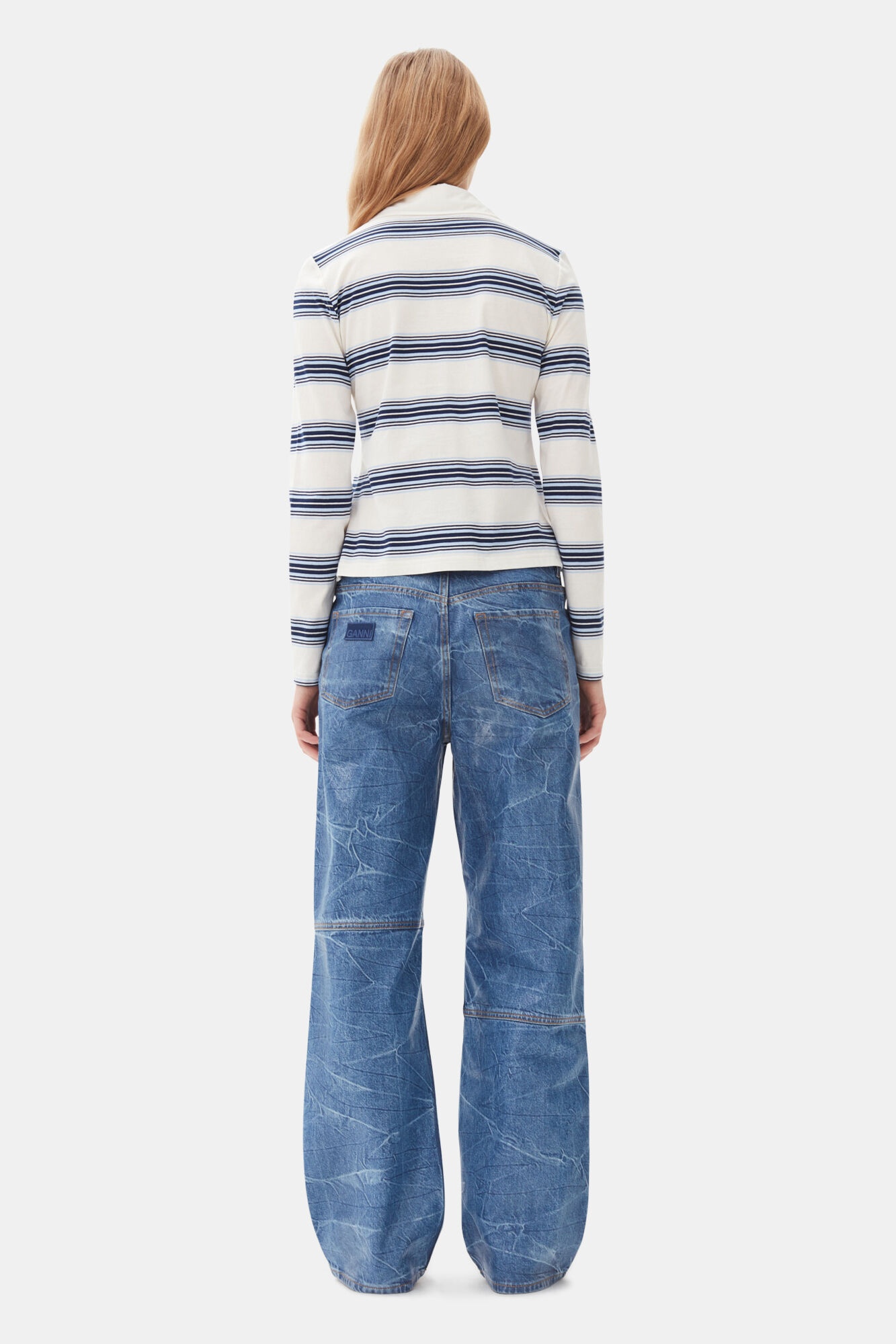 BLUE FOIL IZEY JEANS - 4
